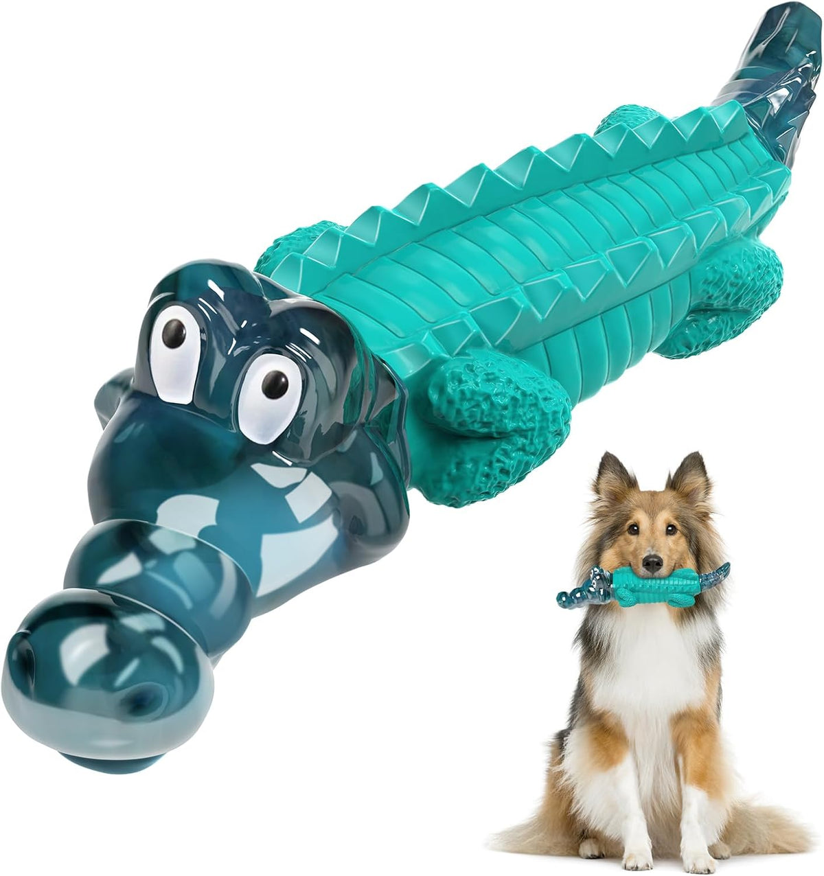 Dog Toys for Aggressive Chewers: Tough,Indestructible Chew Toy | Teeth Cleaning Alligator Toy for Small Medium Large Breed,Long Lating Fun,Keep Them Busy
